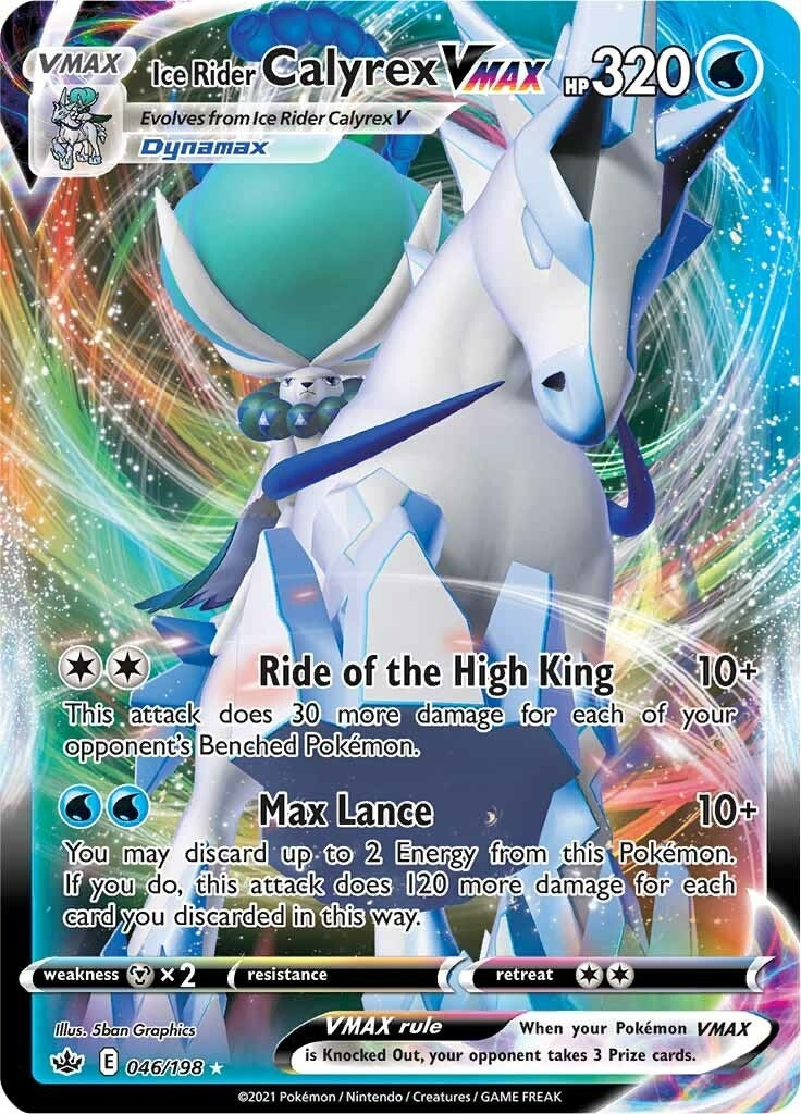 Image for Ice Rider Calyrex VMAX (046/198) (SWSH06) - Pokemon