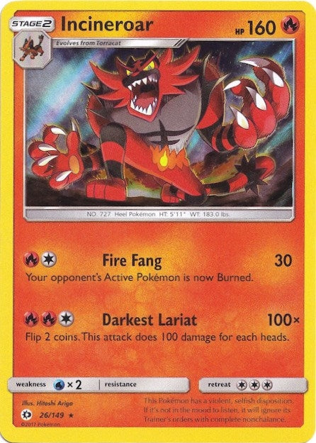 Image for Incineroar - 26/149 (Water Web Holo) (026/149) (MCAP) - Pokemon