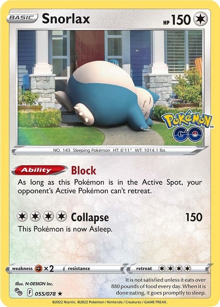 Image for Snorlax (055/078) (PGO) - Pokemon