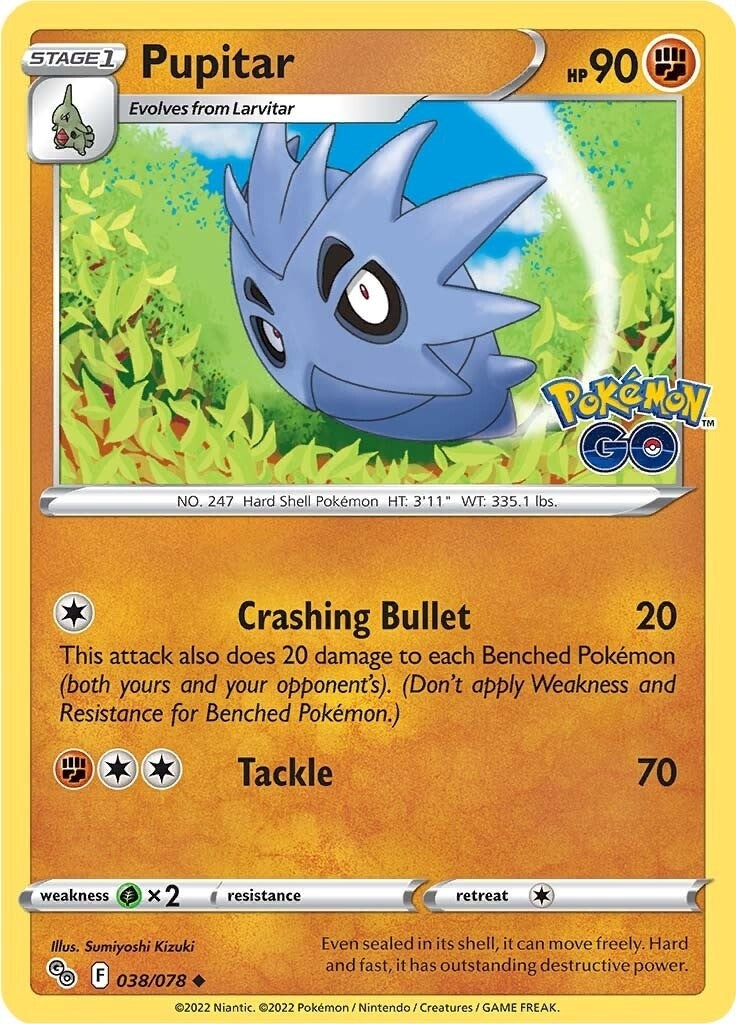 Image for Pupitar (038/078) (PGO) - Pokemon