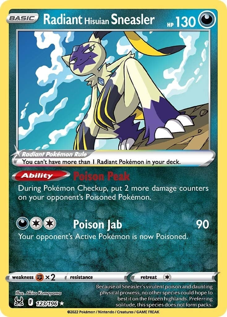 Image for Radiant Hisuian Sneasler (123/196) (SWSH11) - Pokemon
