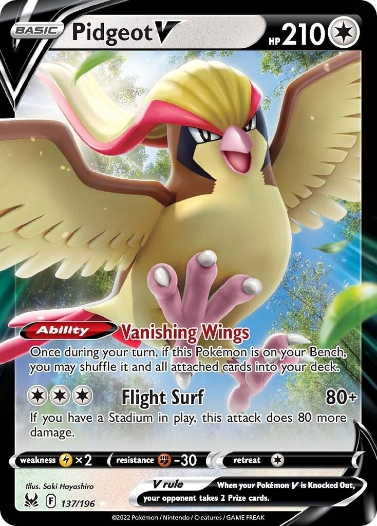 Image for Pidgeot V (137/196) (SWSH11) - Pokemon