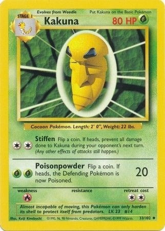 Image for Kakuna (033/102) (BS) - Pokemon