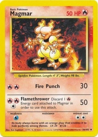 Image for Magmar (036/102) (BS) - Pokemon