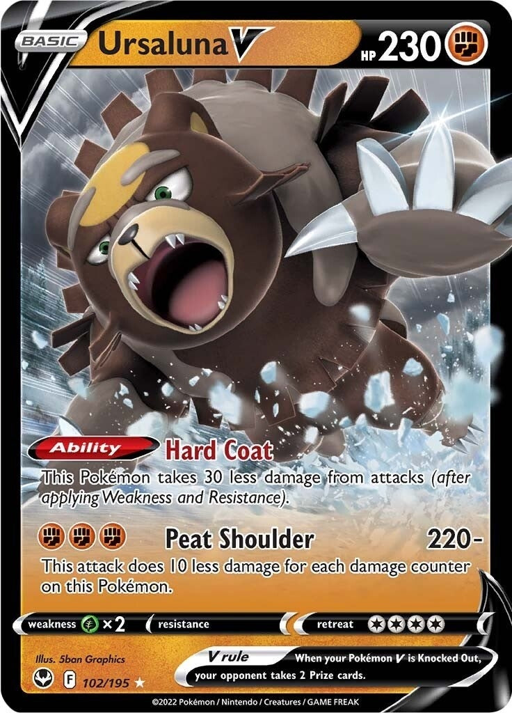 Image for Ursaluna V (102/195) (SWSH12) - Pokemon