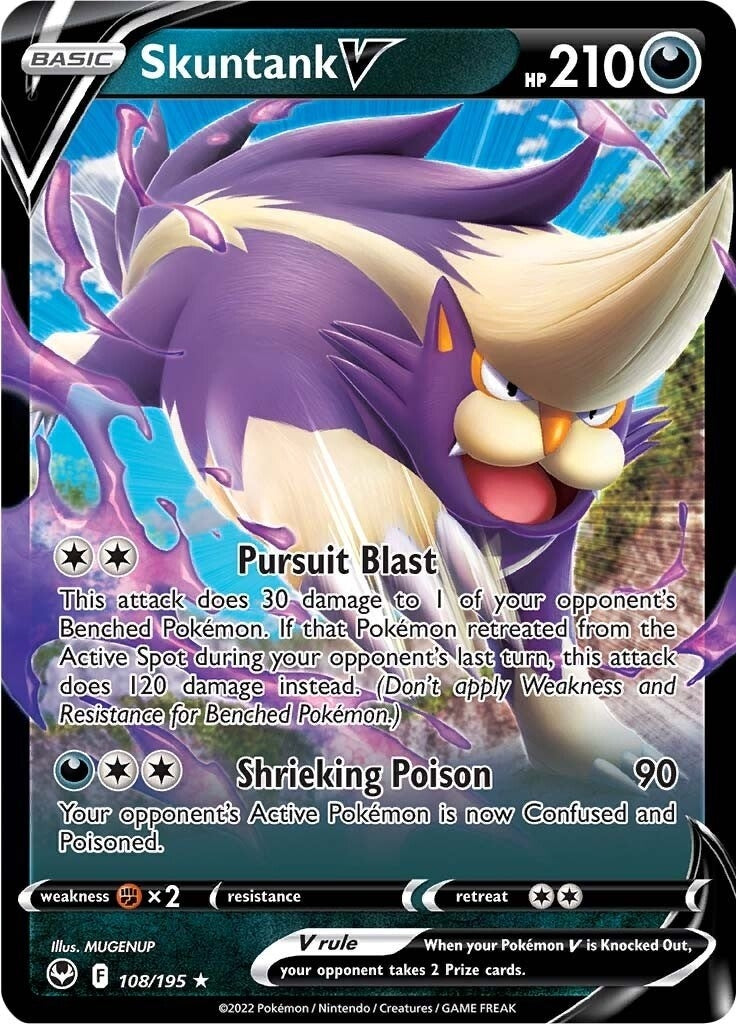 Image for Skuntank V (108/195) (SWSH12) - Pokemon