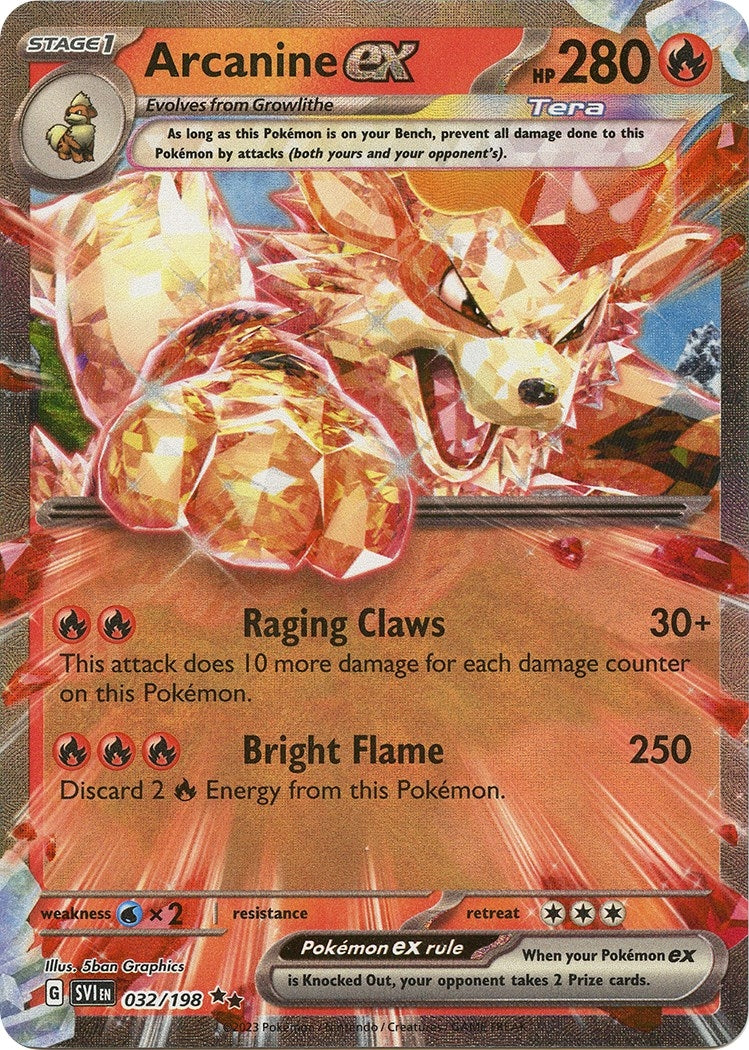Image for Arcanine ex (032/198) (SVI) - Pokemon