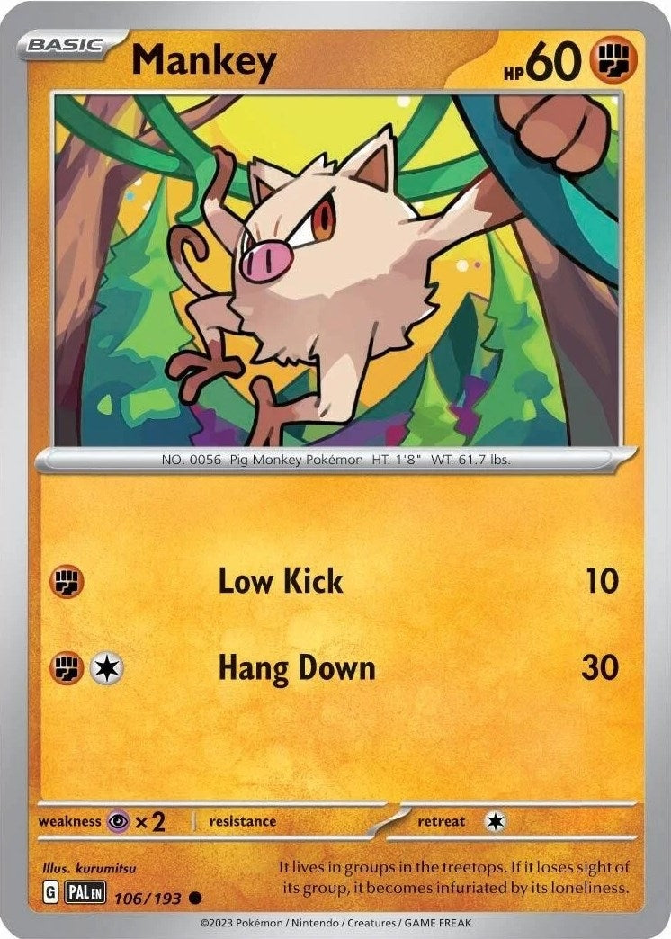 Image for Mankey - 106/193 (Cosmos Holo) (106/193) (MCAP) - Pokemon