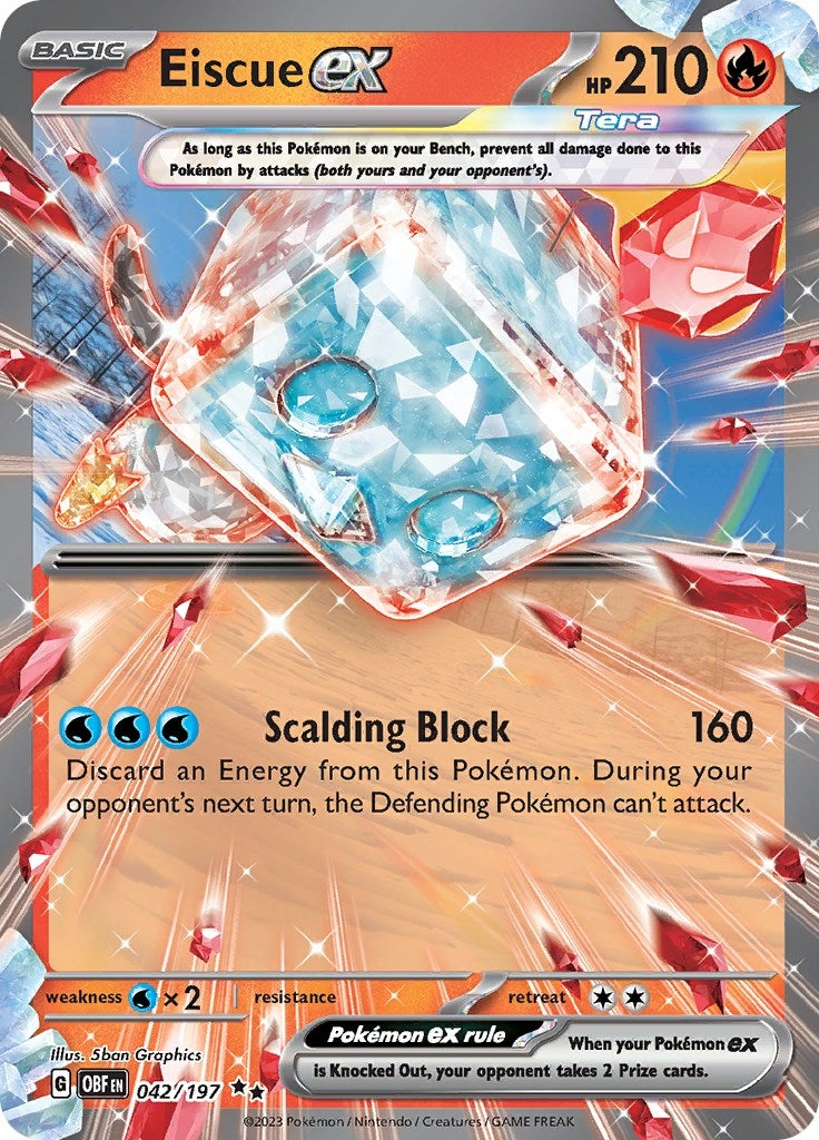 Image for Eiscue ex (042/197) (OBF) - Pokemon