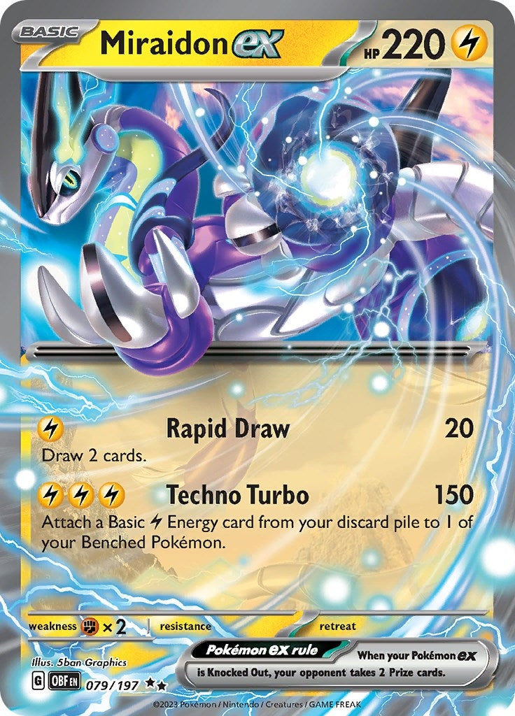 Image for Miraidon ex (079/197) (OBF) - Pokemon