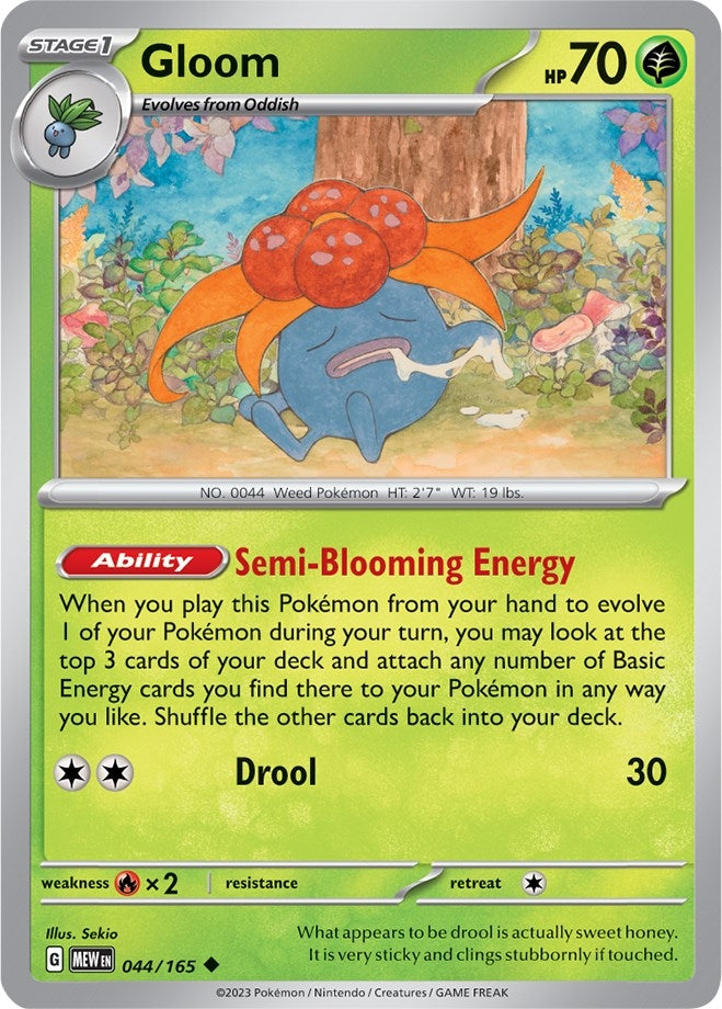 Image for Gloom (044/165) (MEW) - Pokemon