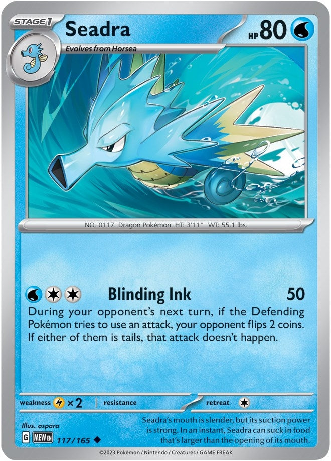 Image for Seadra (117/165) (MEW) - Pokemon