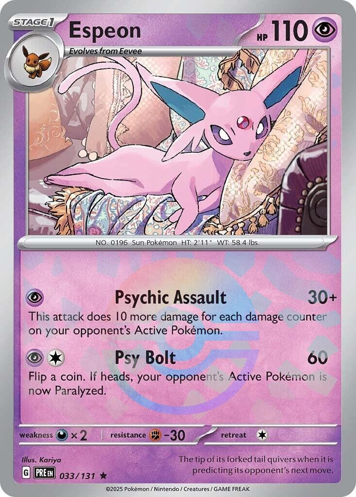 Image for Espeon (Poke Ball Pattern) (033/131) (PRE) - Pokemon