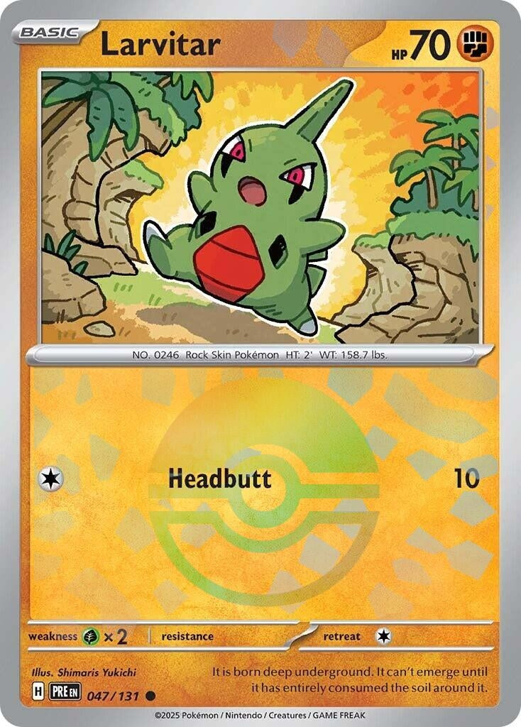 Image for Larvitar (Poke Ball Pattern) (047/131) (PRE) - Pokemon