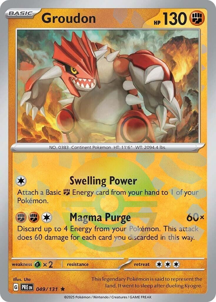Image for Groudon (Poke Ball Pattern) (049/131) (PRE) - Pokemon