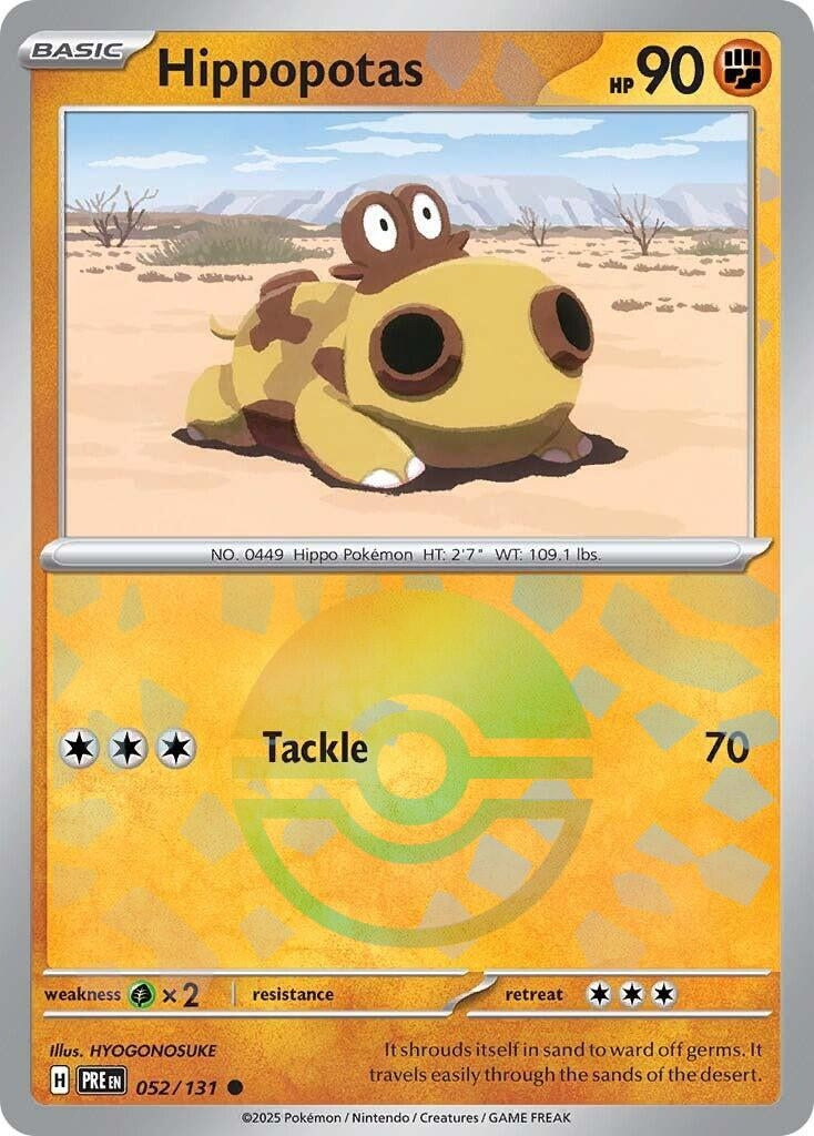 Image for Hippopotas (Poke Ball Pattern) (052/131) (PRE) - Pokemon