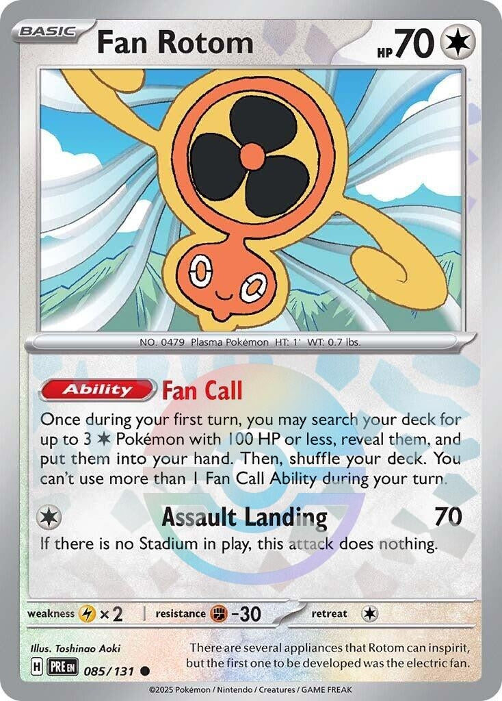 Image for Fan Rotom (Poke Ball Pattern) (085/131) (PRE) - Pokemon