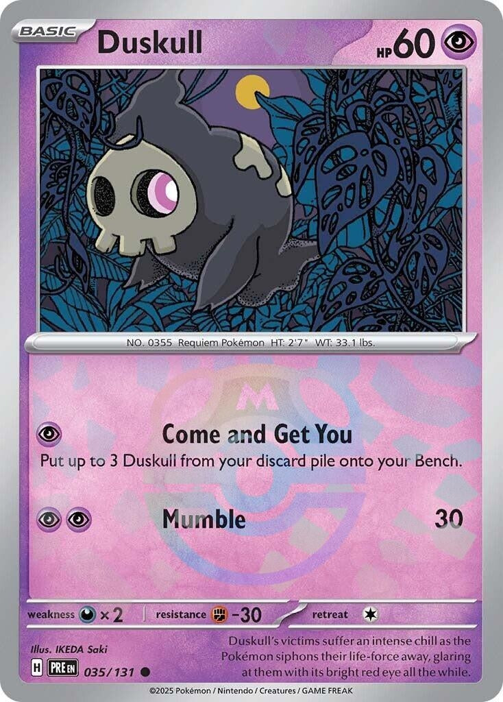 Image for Duskull (Master Ball Pattern) (035/131) (PRE) - Pokemon