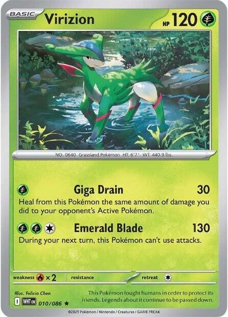 Image for Virizion (010/086) (WHT) - Pokemon