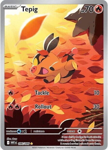 Image for Tepig (096/086) (WHT) - Pokemon