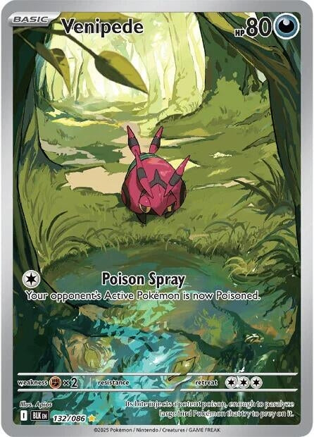 Image for Venipede (132/086) (BLK) - Pokemon