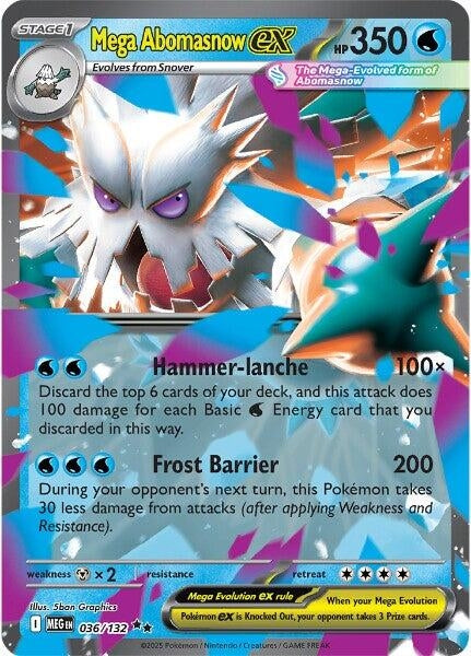 Image for Mega Abomasnow ex (036/132) (MEG) - Pokemon