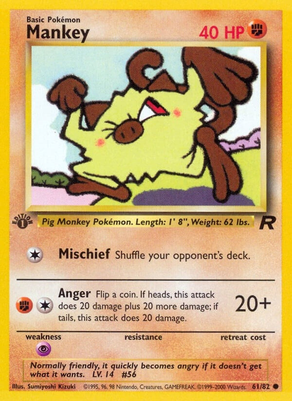 Image for Mankey (61/82) (TR) - Pokemon