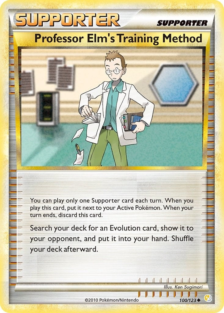 Image for Professor Elm's Training Method (100/123) (HS) - Pokemon