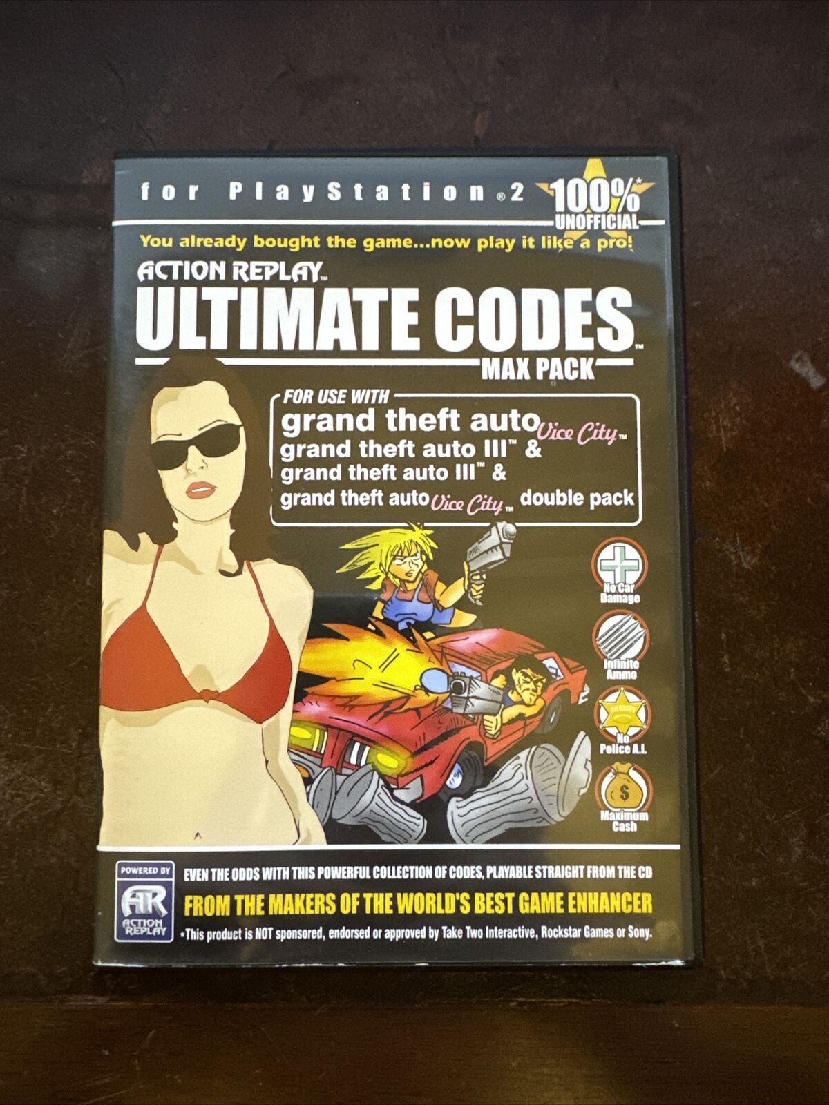 Action Replay Ultimate Codes Max Pack PS2