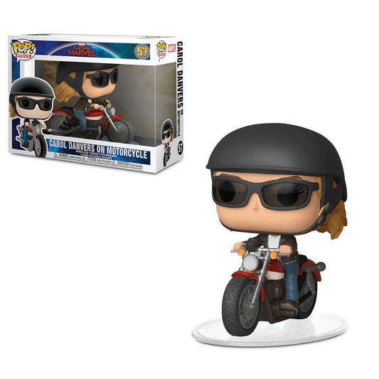 Captain Marvel Carol Danvers on Motorcycle