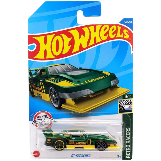 Hot Wheels Retro Racers Green GT-Scorcher