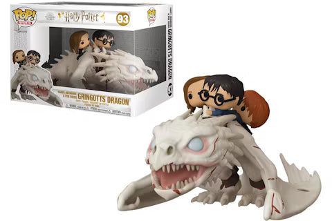 Harry Potter Harry, Hermione, & Ron Riding Gringotts Dragon #93