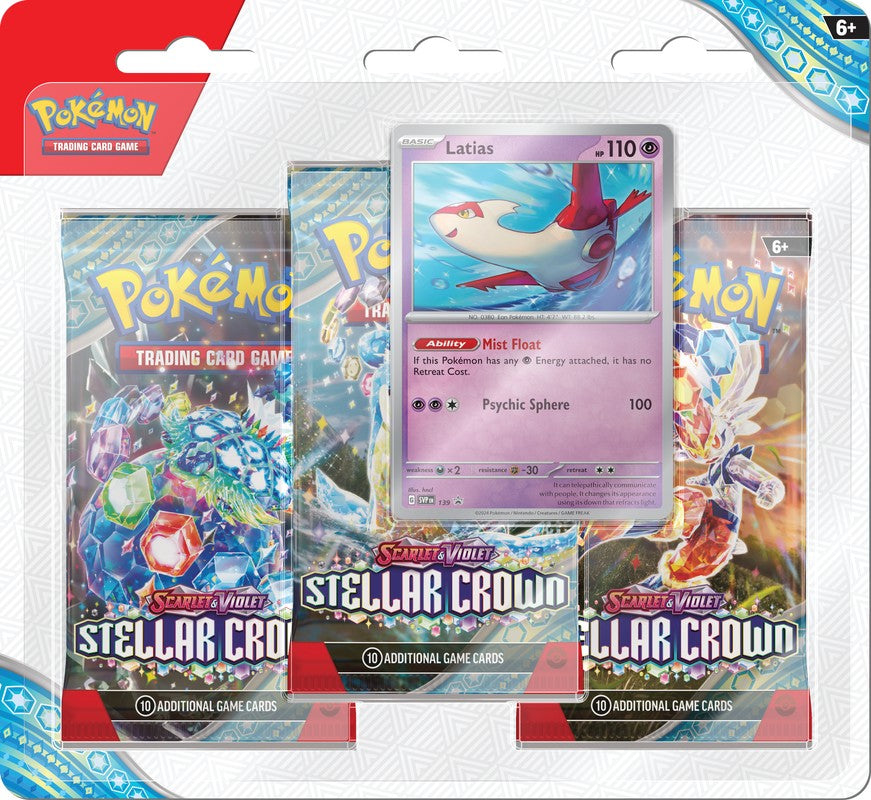 Scarlet & Violet Stellar Crown 3-Pack Blister