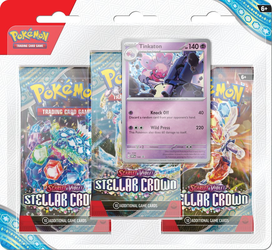 Scarlet & Violet Stellar Crown 3-Pack Blister