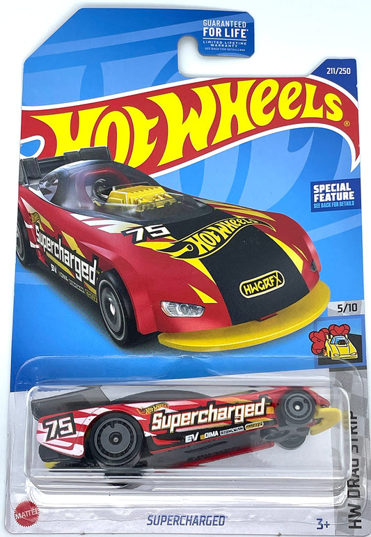 Hot Wheels HW Drag Strip Red Supercharged 5/10