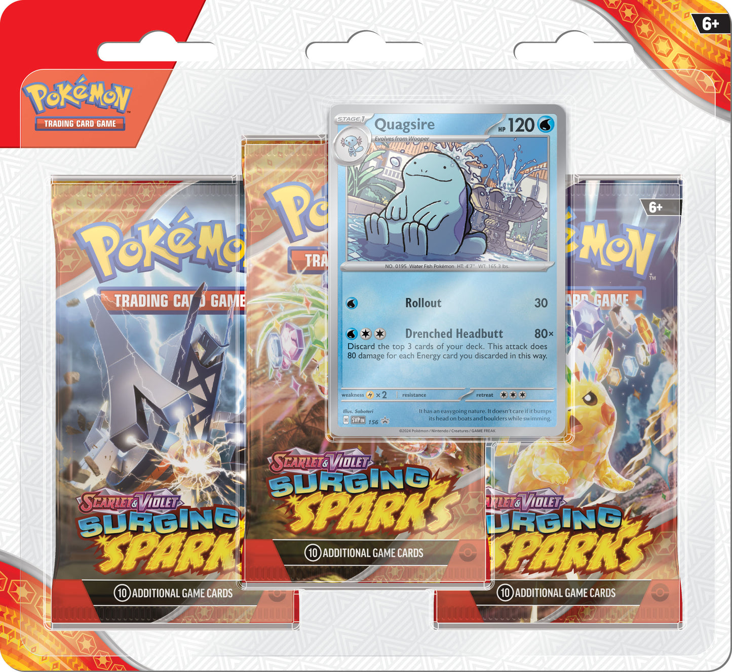 Scarlet & Violet Surging Sparks 3-Pack Blister