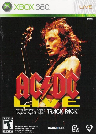 AC DC Live Rockband Track Pack Xbox 360