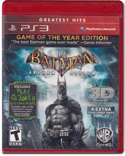 Batman Arkham Asylum Greatest Hits GOTY Edition PS3