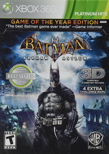 Batman Arkham Asylum Game of the Year Platinum Hits Xbox 360