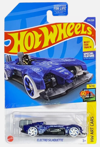 Hot Wheels HW Art Cars Blue Electro Silhouette