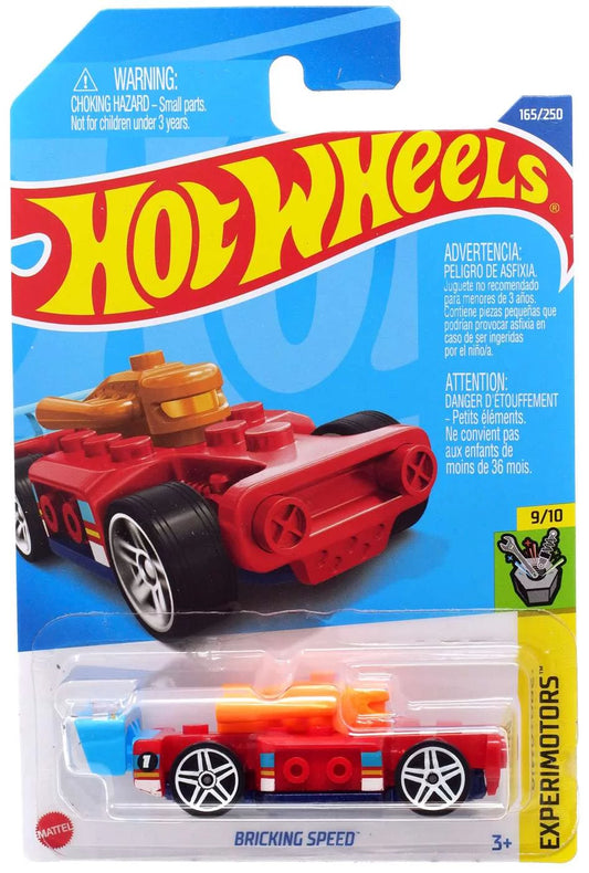 Hot Wheels Experimotors Red Bricking Speed 9/10