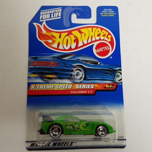 Hot Wheels X-Treme Speed Series Green Callaway C7