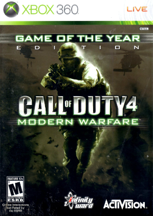 Call of Duty 4 Modern Warfare Game of the Year Edition Xbox 360