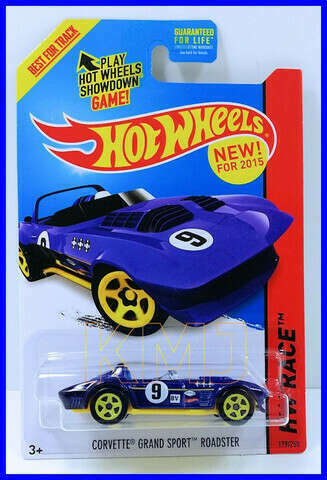 Hot Wheels HW Race Blue Corvette Grand Sport Roadster