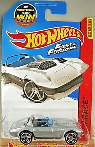 Hot Wheels HW Race Silver Corvette Grand Sport Roadster