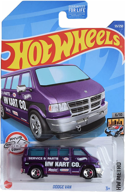 Hot Wheels HW Metro Purple Dodge Van