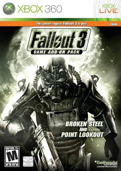 Fallout 3 Add-On Pack Broken Steel and Point Lookout Xbox 360