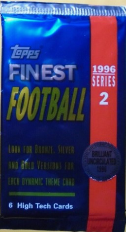 1996 Series 2 Topps Finest Football Pack