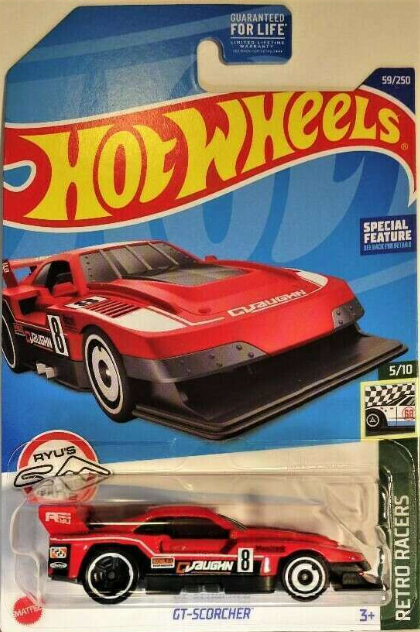 Hot Wheels Retro Racers Red GT-Scorcher