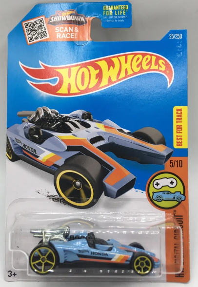 Hot Wheels HW Digital Circuit Blue Honda Racer